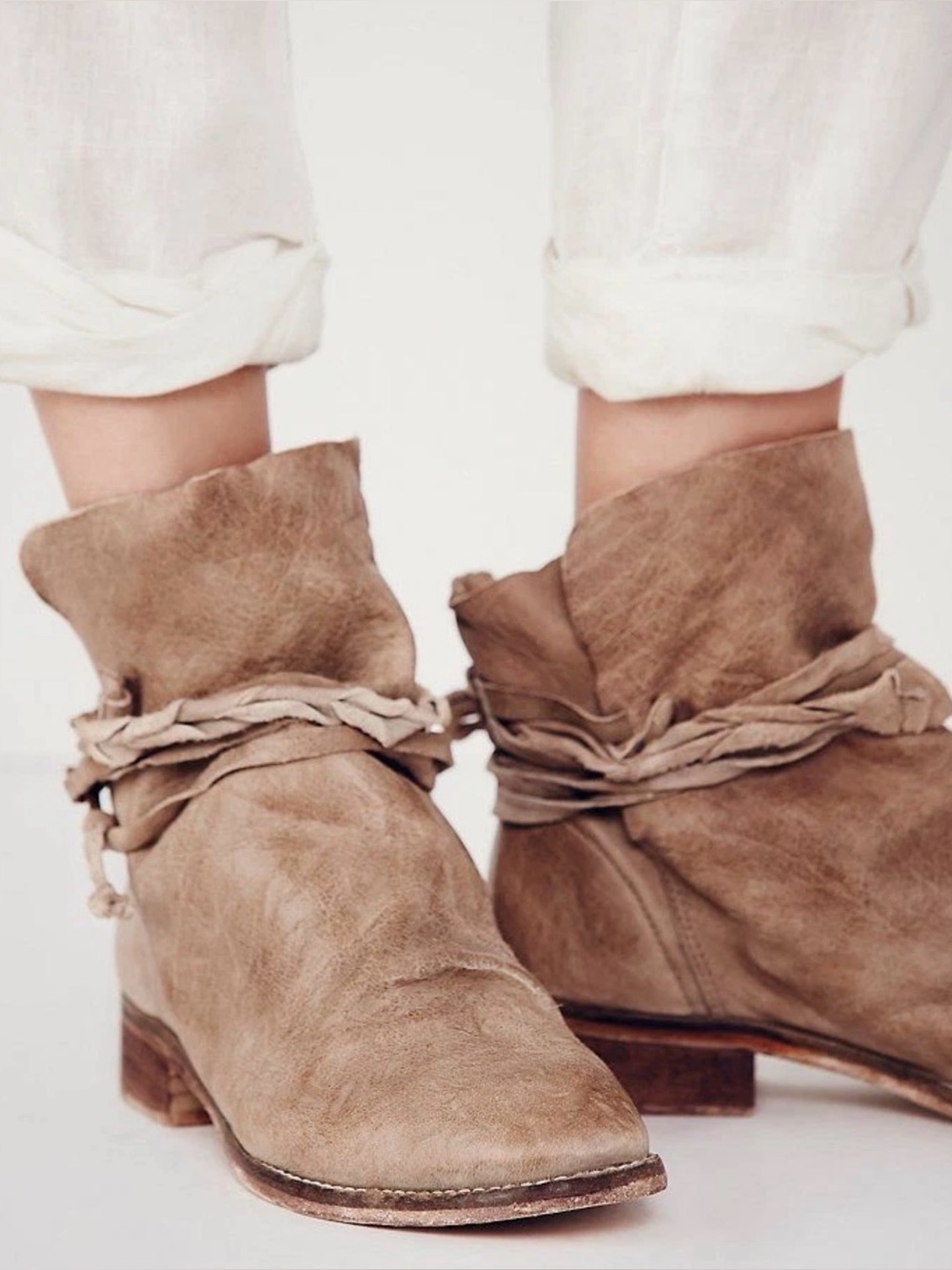 Free People Moonshine Wrap Ankle Boots